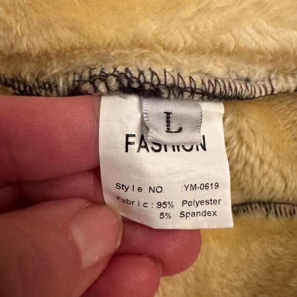 Fashion Women's Stretch Pants Pull On Fleece Lined Skinny Leggings Charcoal LRG - Picture 6 of 10